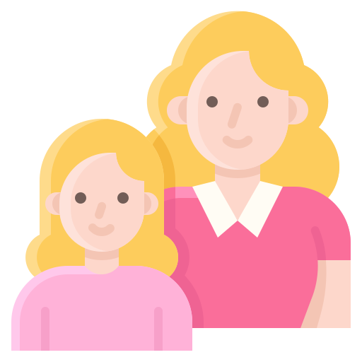Mother and daughter Generic Flat icon