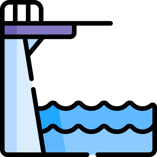 Diving platform Special Lineal color icon