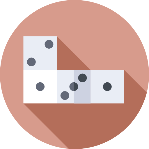 dominó Flat Circular Flat icono