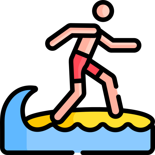 Surfing Special Lineal color icon