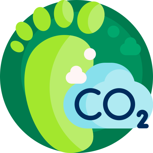 Carbon footprint Detailed Flat Circular Flat icon