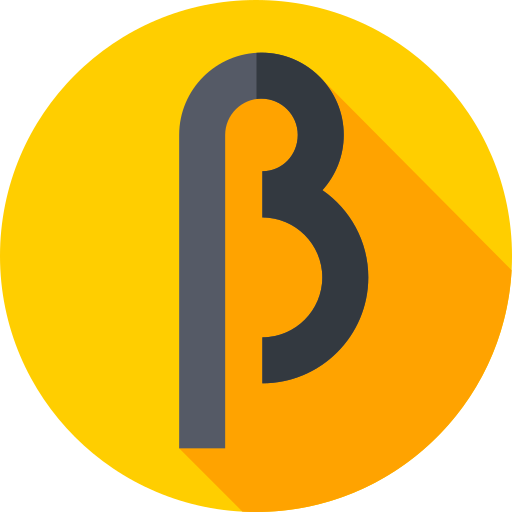 beta Flat Circular Flat icono