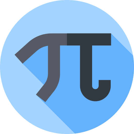 pi Flat Circular Flat icoon