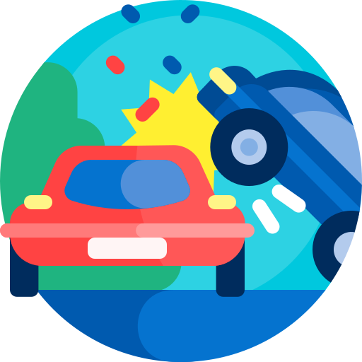 Accident Detailed Flat Circular Flat icon