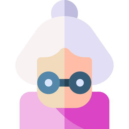 Grandmother Basic Rounded Flat icon
