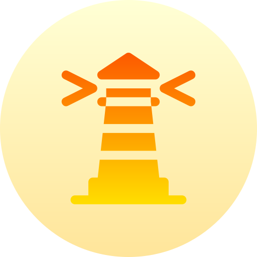 Lighthouse Basic Gradient Circular icon