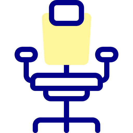 sedia da ufficio Detailed Mixed Lineal color icona