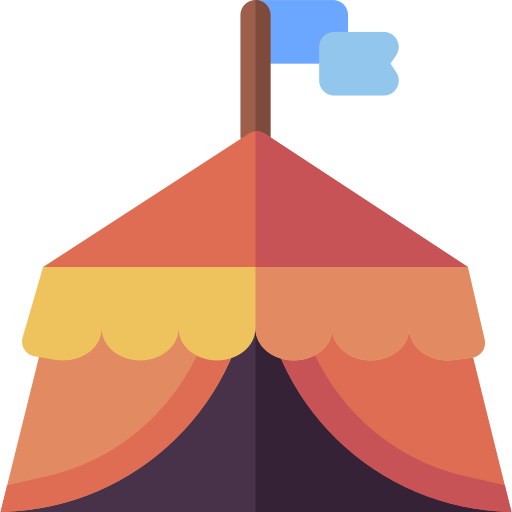 Цирковой шатер Basic Rounded Flat иконка