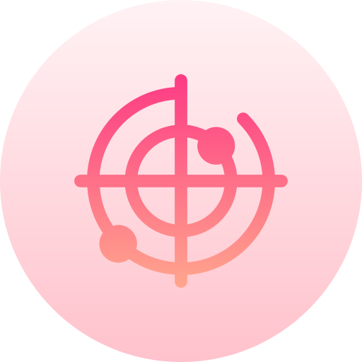 Radar Basic Gradient Circular icon
