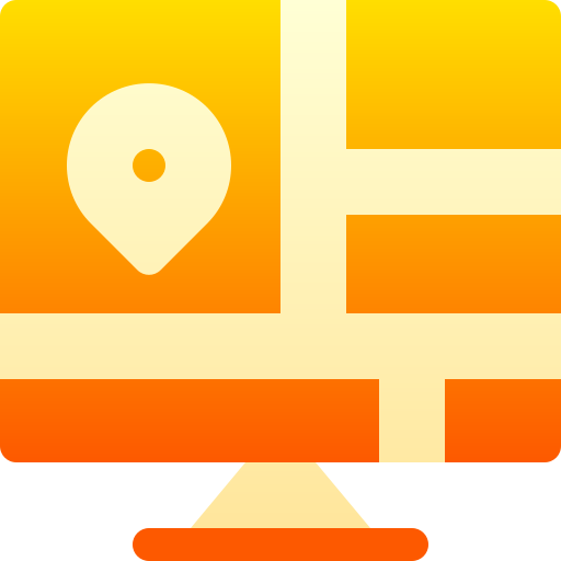 mapa Basic Gradient Gradient icono