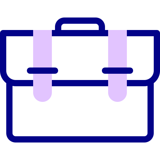 Briefcase Detailed Mixed Lineal color icon