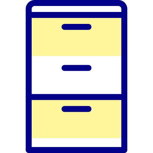 szuflada Detailed Mixed Lineal color ikona