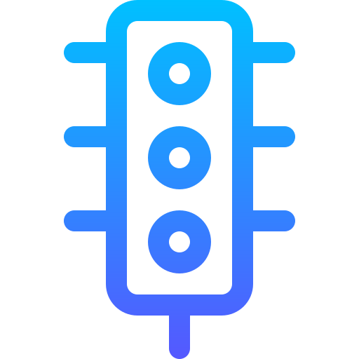 신호등 Basic Gradient Lineal color icon