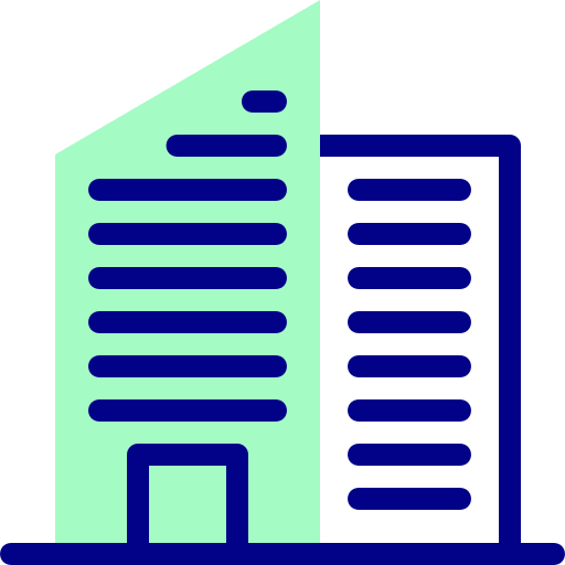 Office building Detailed Mixed Lineal color icon
