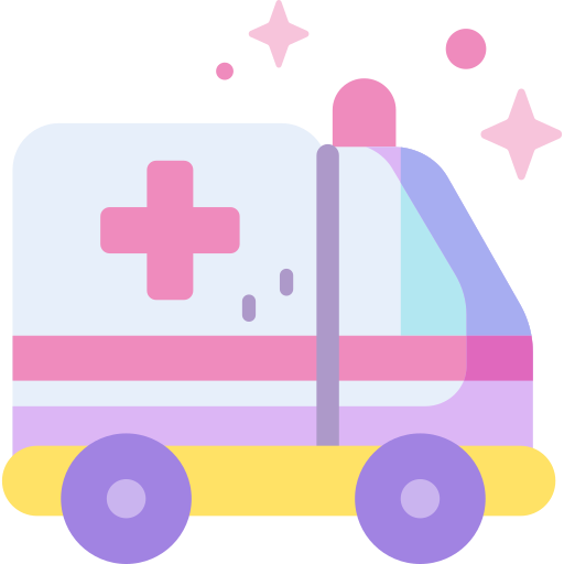 krankenwagen Special Candy Flat icon