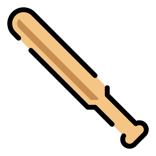 野球用バット Generic Outline Color icon