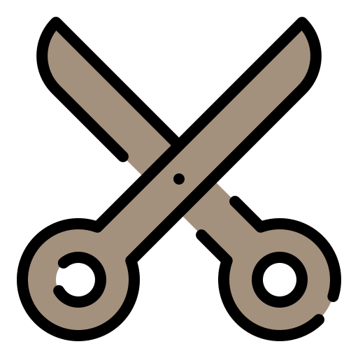 Cut Generic Outline Color icon