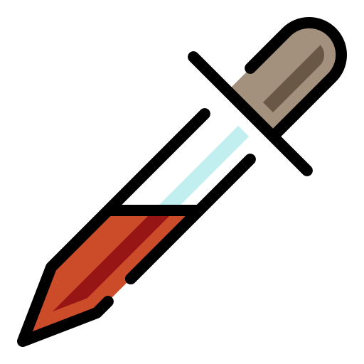 잉크 드롭퍼 Generic Outline Color icon