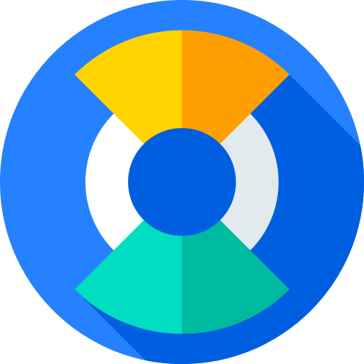 cirkeldiagram Flat Circular Flat icoon