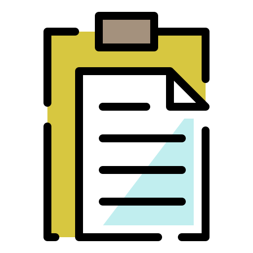 Paste Generic Outline Color icon