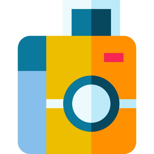 インスタントカメラ Basic Straight Flat icon