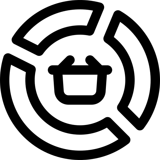 mercato Basic Rounded Lineal icona