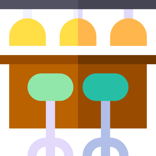 bar teller Basic Straight Flat icoon