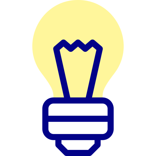 Light bulb Detailed Mixed Lineal color icon