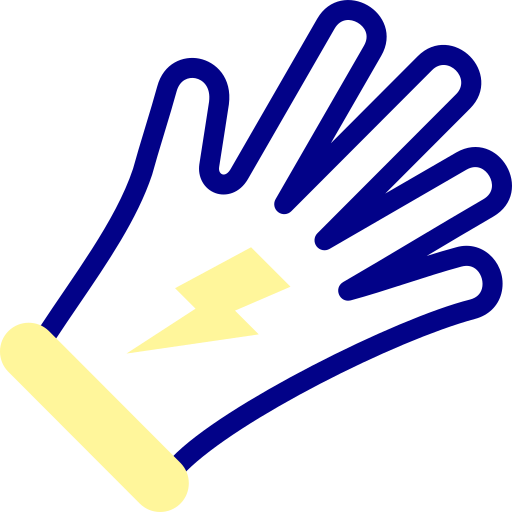 Glove Detailed Mixed Lineal color icon