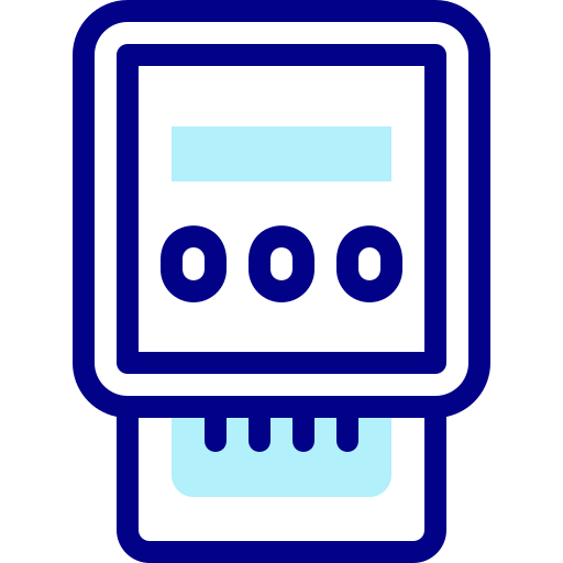 Meter Detailed Mixed Lineal color icon