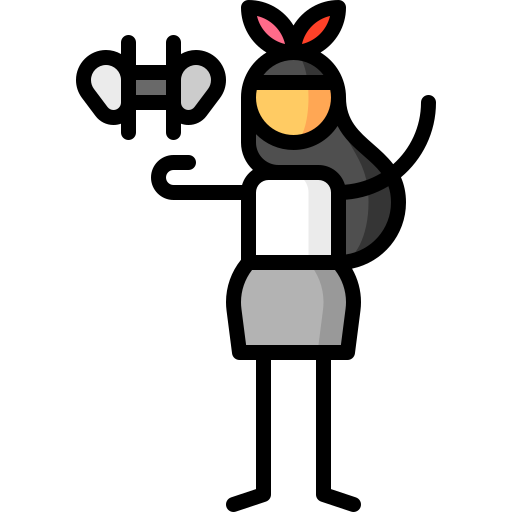 binaural Puppet Characters Lineal Color icon