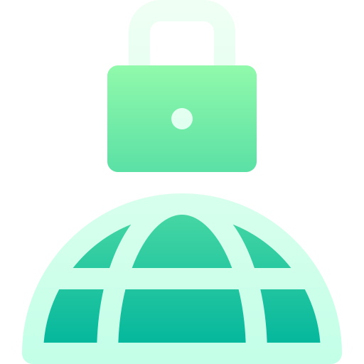 ochrona internetu Basic Gradient Gradient ikona