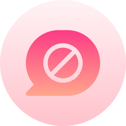 Spam Basic Gradient Circular icon