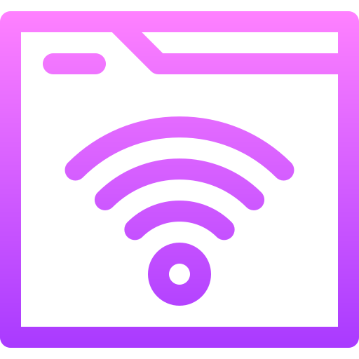 wifi Basic Gradient Lineal color icono