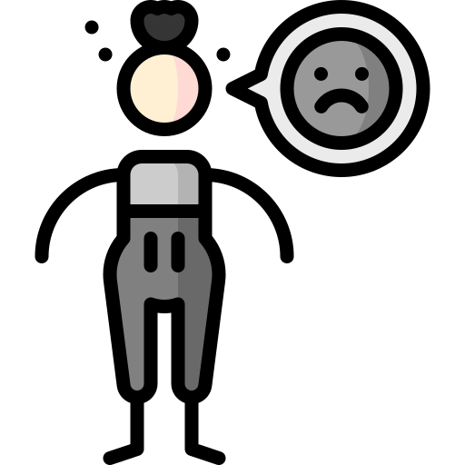 depression Puppet Characters Lineal Color icon