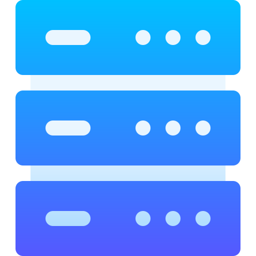 데이터 베이스 Basic Gradient Gradient icon