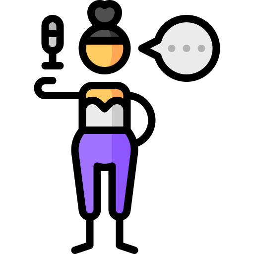 flüstern Puppet Characters Lineal Color icon