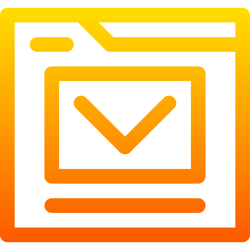 newsletter Basic Gradient Lineal color icon