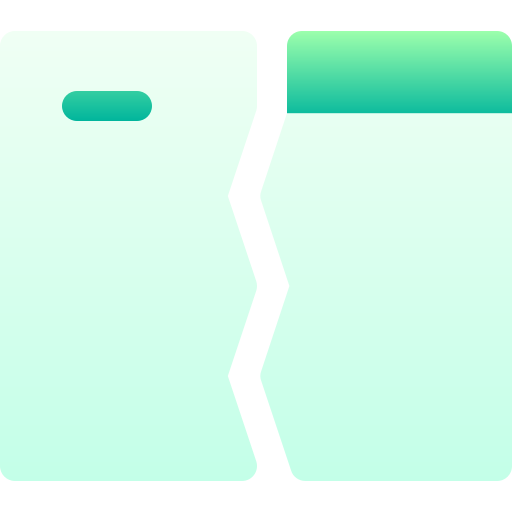 부서진 Basic Gradient Gradient icon