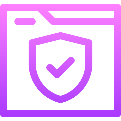 proteccion Basic Gradient Lineal color icono