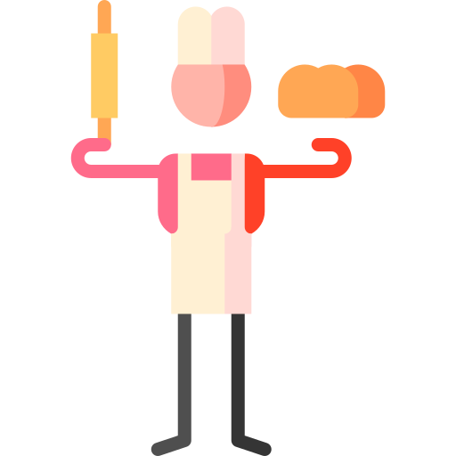 backen Puppet Characters Flat icon