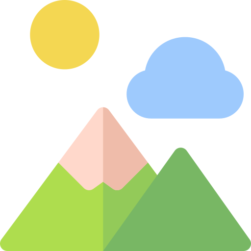 Landscape Basic Rounded Flat icon