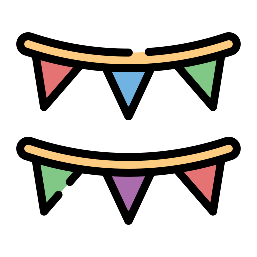 花輪 Generic Outline Color icon