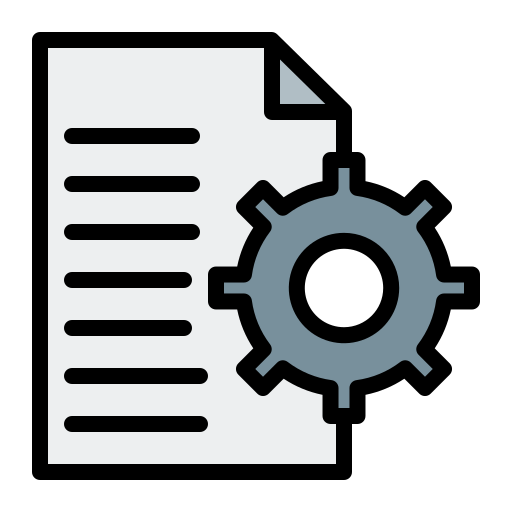 document Generic Outline Color Icône