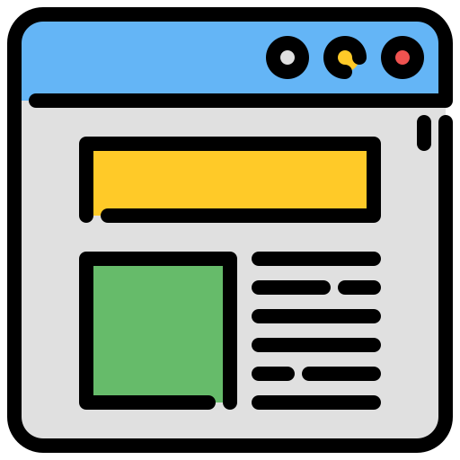 Website Generic Outline Color icon