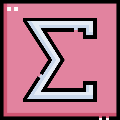시그마 Detailed Straight Lineal color icon