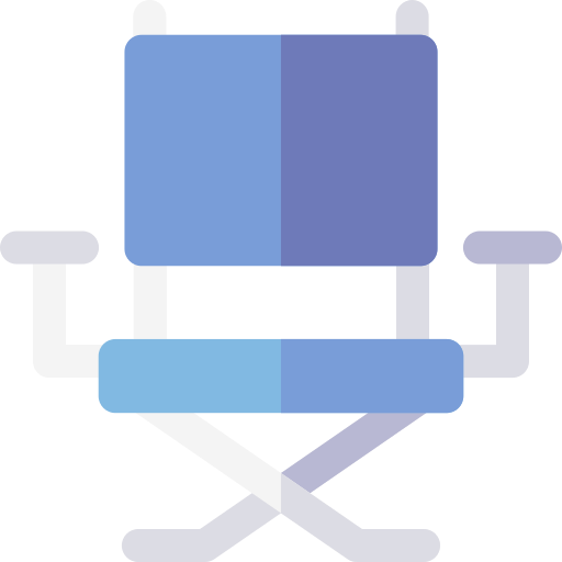 silla de director Basic Rounded Flat icono