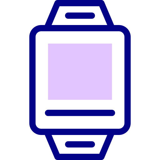 smartwatch Detailed Mixed Lineal color icon