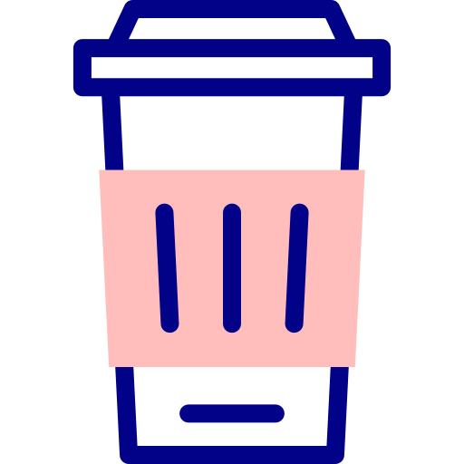 taza de café Detailed Mixed Lineal color icono