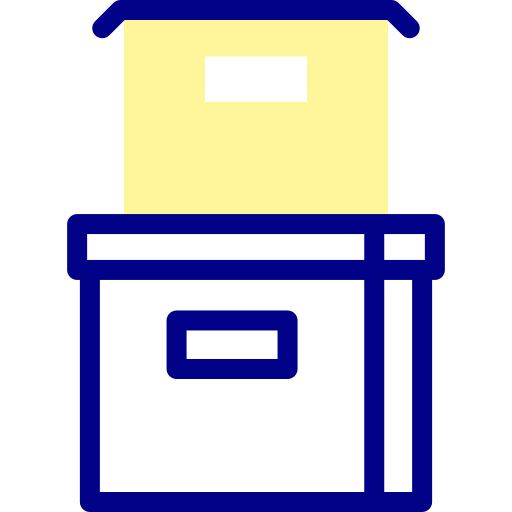 箱 Detailed Mixed Lineal color icon
